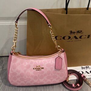 Coach Teri Shoulder Bag In Signature Canvas